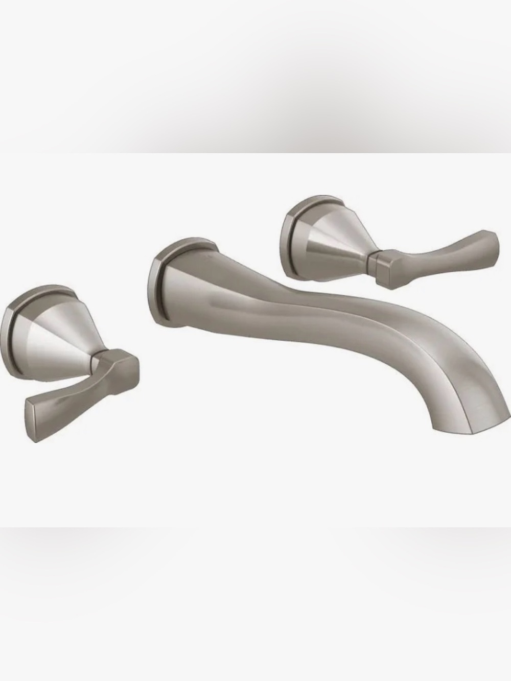 Delta Two-Handle Wall-Mount Faucet in Nickel